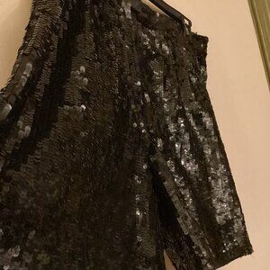 Black Sequin Shorts